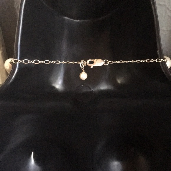 Vintage Swarovski Pearls Sterling necklace. S20”. - Picture 4 of 8